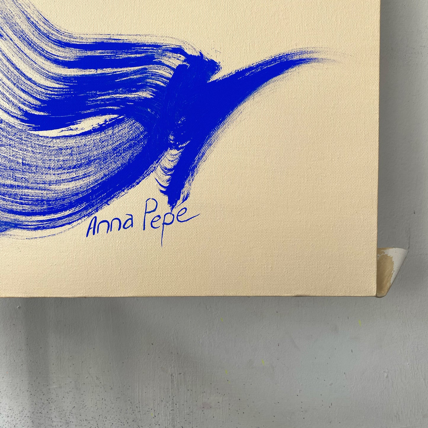 large canvas, acrylic on canvas, oversized wall art, abstract art, Anna Pepe, forn Studio