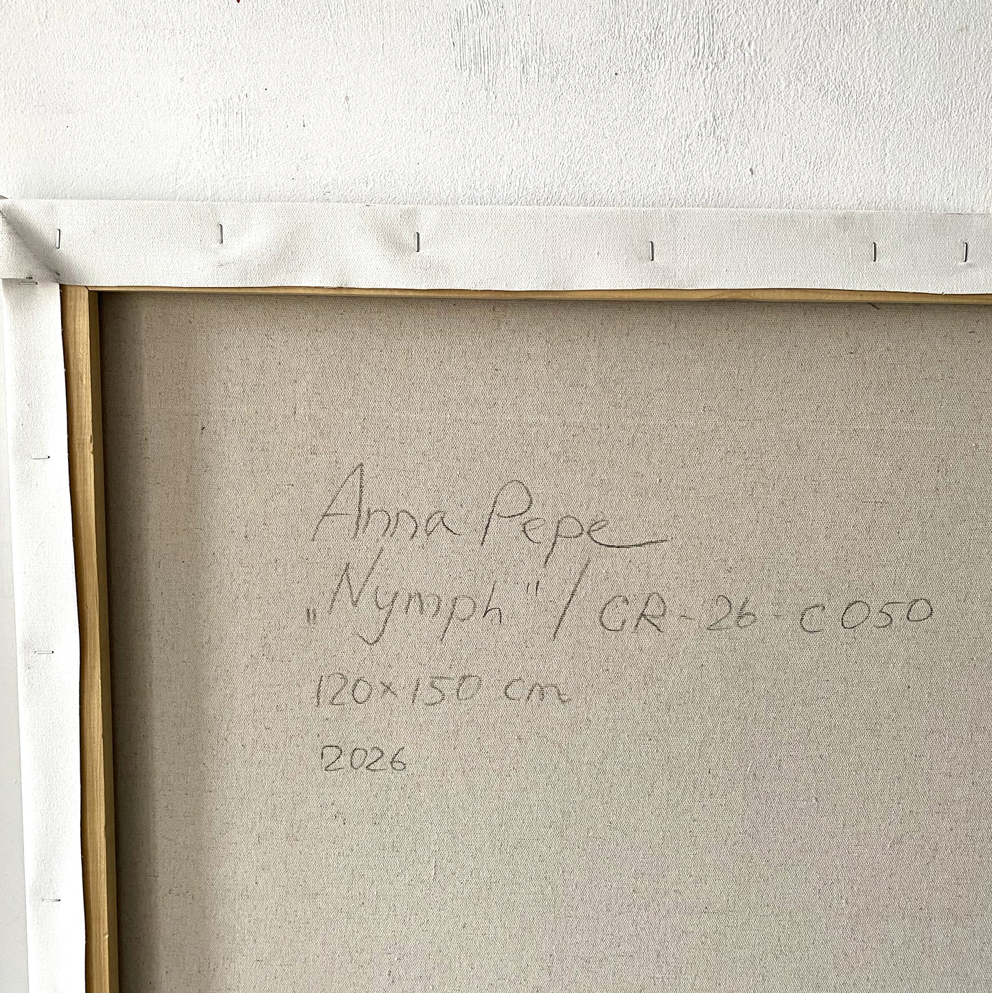 large canvas, acrylic on canvas, oversized wall art, abstract art, Anna Pepe, forn Studio