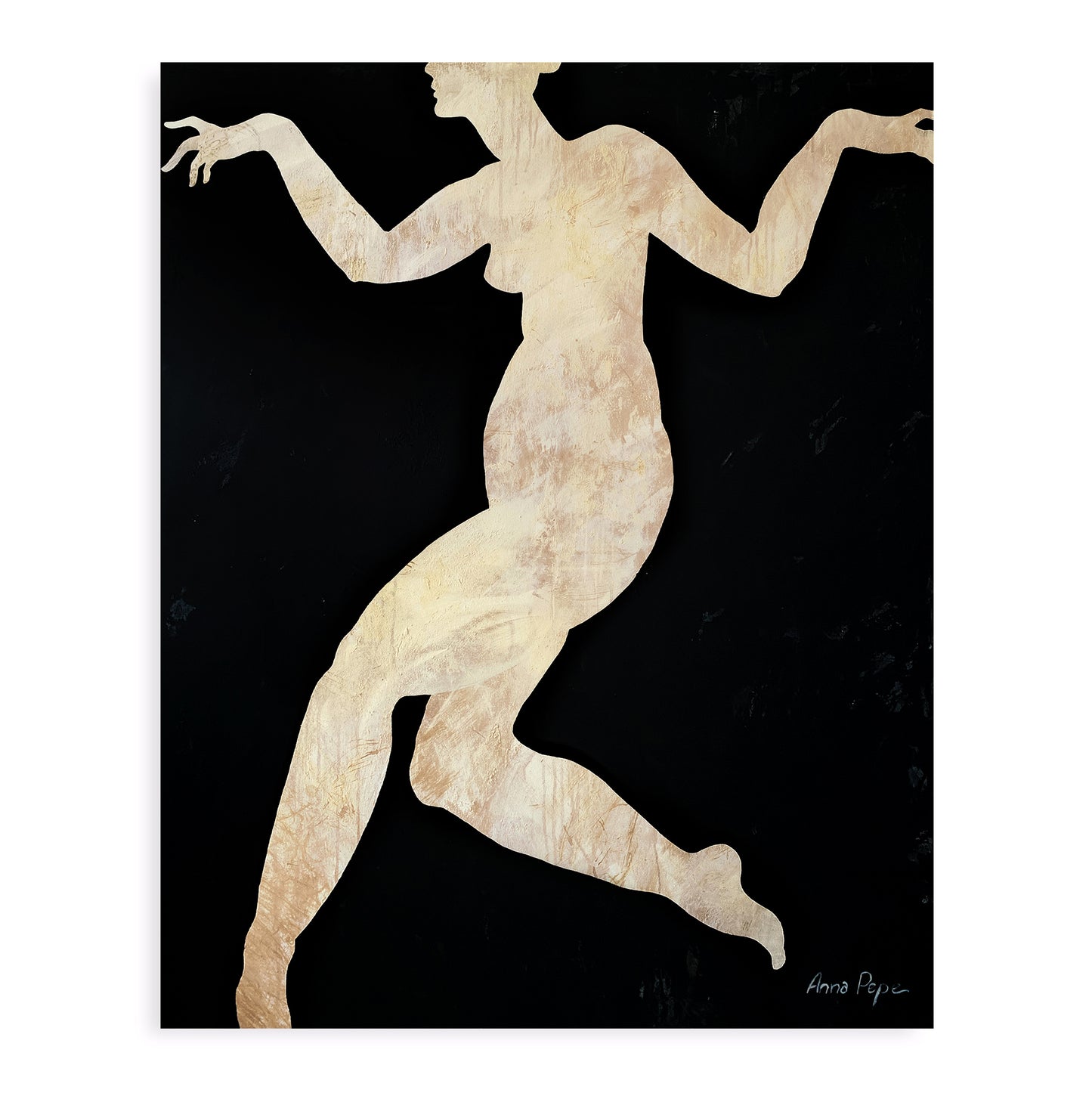 large canvas, acrylic on canvas, oversized wall art, abstract art, Anna Pepe, forn Studio