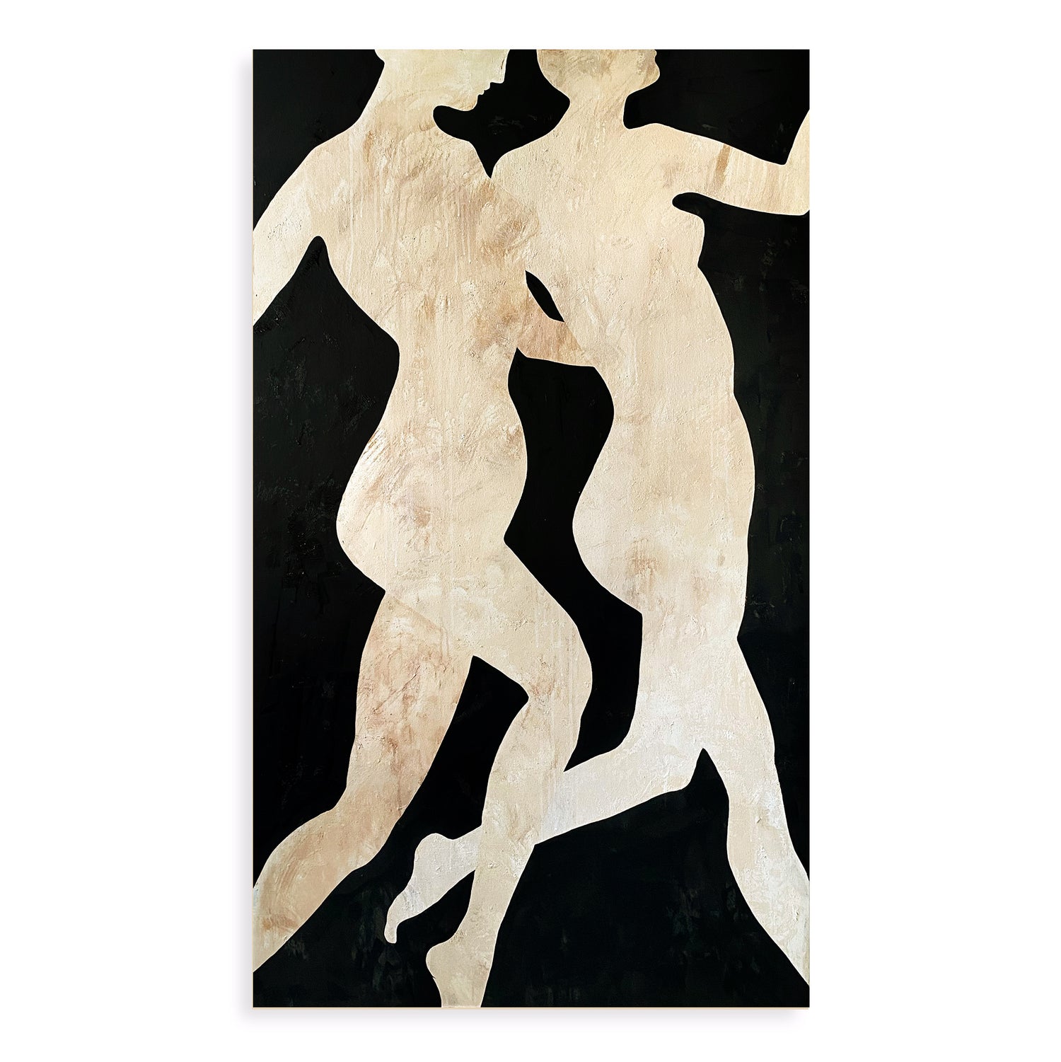 large canvas, acrylic on canvas, oversized wall art, abstract art, Anna Pepe, forn Studio