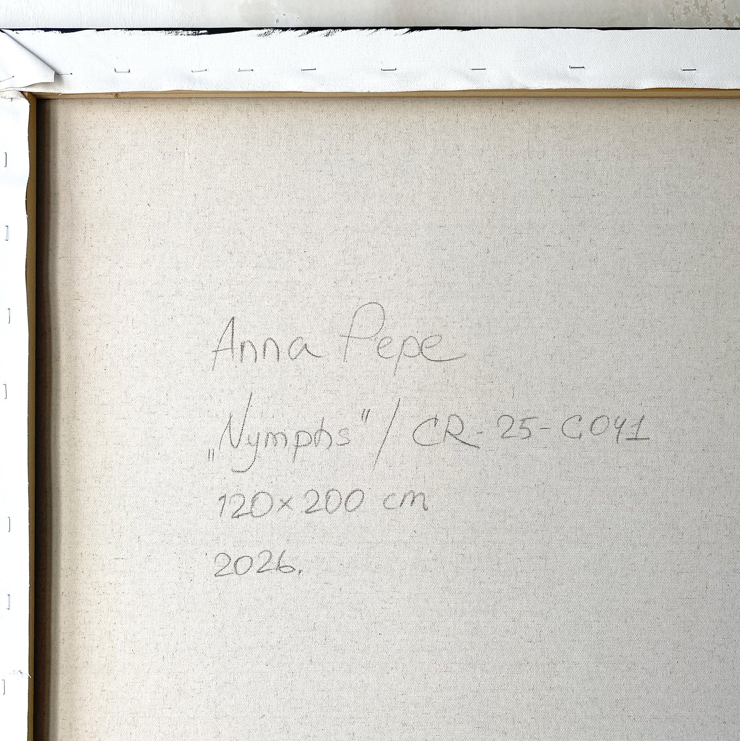 large canvas, acrylic on canvas, oversized wall art, abstract art, Anna Pepe, forn Studio