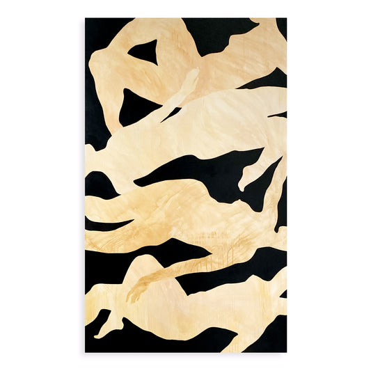 large canvas, acrylic on canvas, oversized wall art, abstract art, Anna Pepe, forn Studio