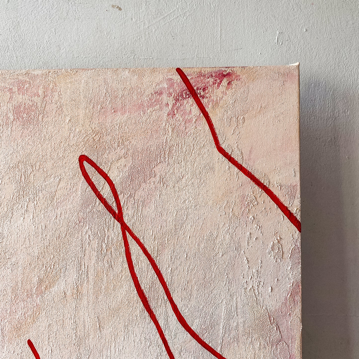 large canvas, acrylic on canvas, oversized wall art, abstract art, Anna Pepe, forn Studio
