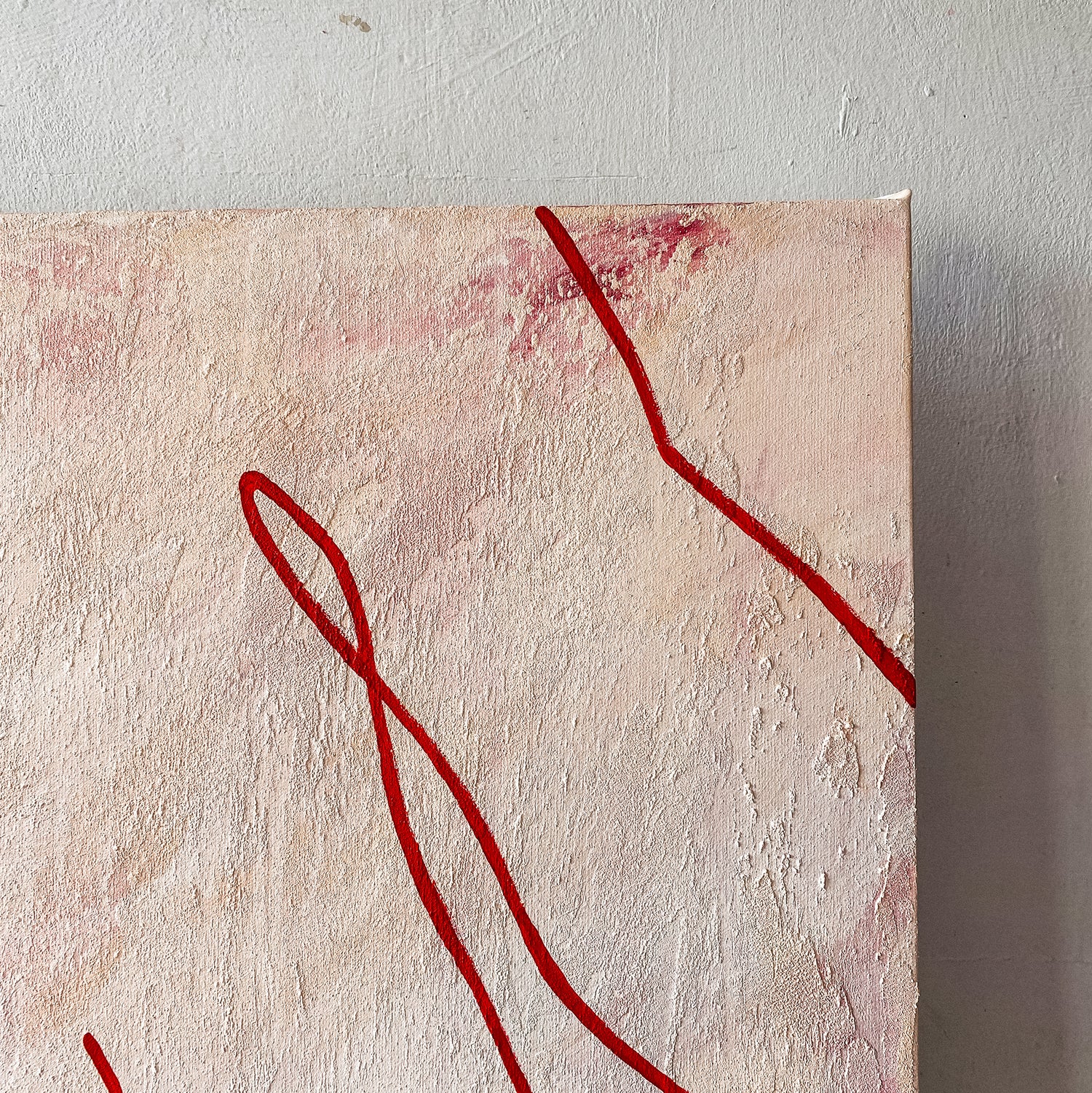 large canvas, acrylic on canvas, oversized wall art, abstract art, Anna Pepe, forn Studio
