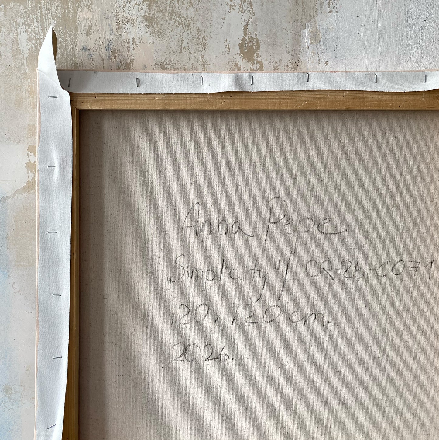 large canvas, acrylic on canvas, oversized wall art, abstract art, Anna Pepe, forn Studio