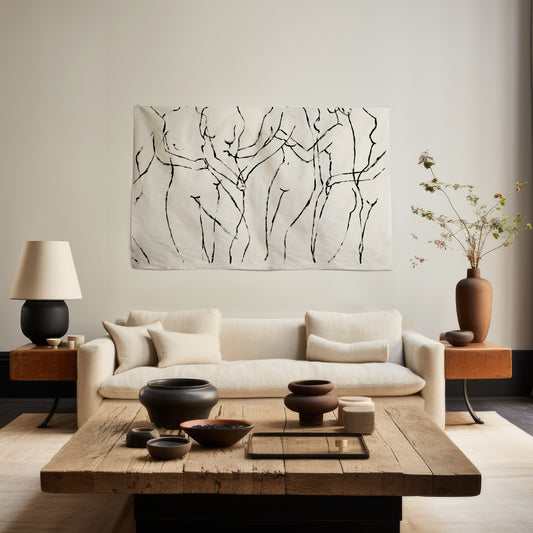 large canvas, acrylic on canvas, oversized wall art, abstract art, Anna Pepe, forn Studio