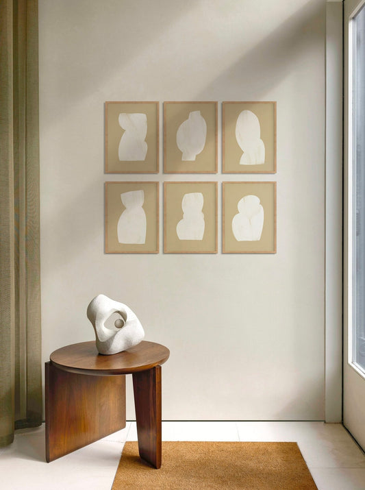 abstract wall art, framed prints, anna pepe, giclee print, forn studio