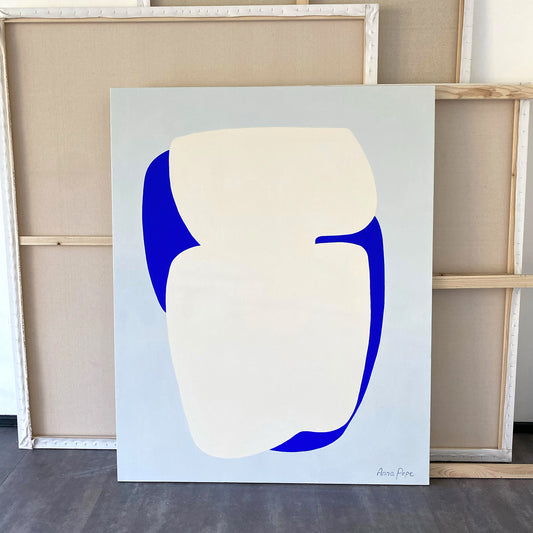 large canvas, acrylic on canvas, oversized wall art, abstract art, Anna Pepe, forn Studio