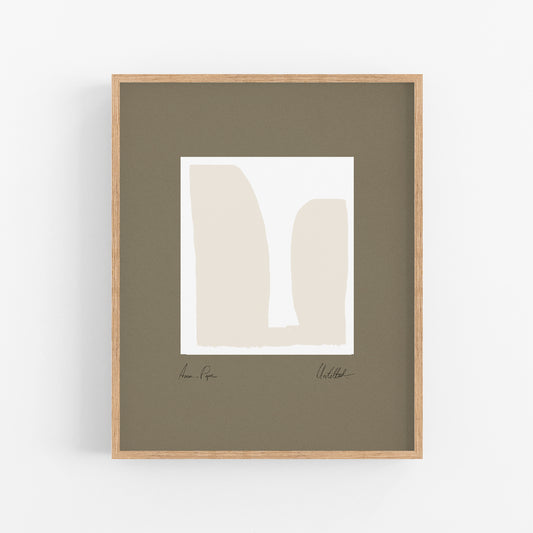 Abstract forms. 01 | Framed Print | Anna Pepe x forn Studio