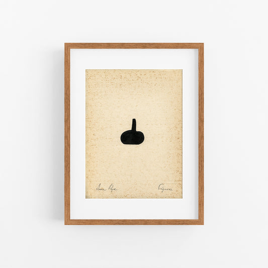 Figures. 04 - Ink drawing on vintage paper Anna Pepe x forn Studio