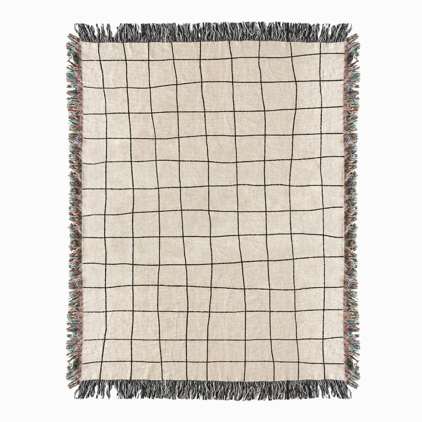 Lines woven throw blanket. 01