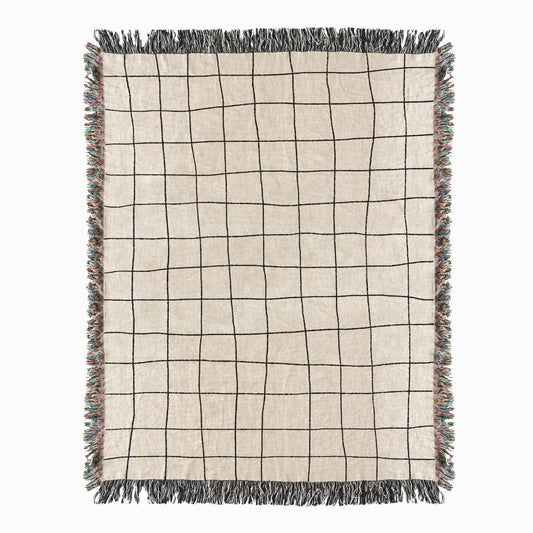 Lines woven throw blanket. 01