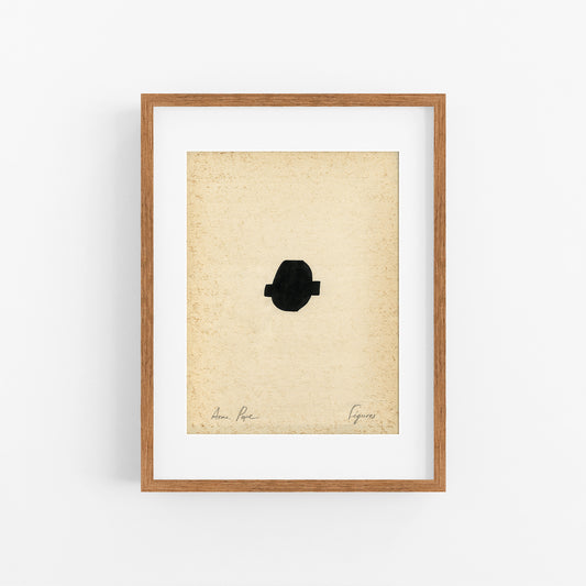 Figures. 07 - Ink drawing on vintage paper Anna Pepe x forn Studio