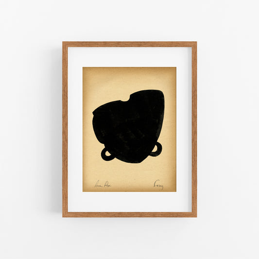 Forms. 01 - Gouache painting on vintage paper Anna Pepe x forn Studio