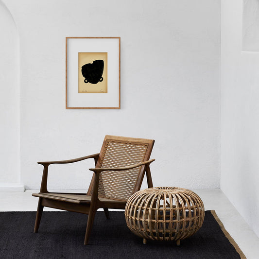 Forms. 01 - Gouache painting on vintage paper Anna Pepe x forn Studio