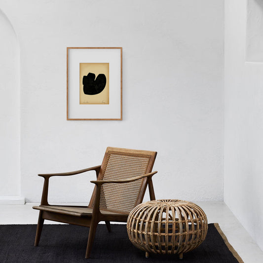 Forms. 02 - Gouache painting on vintage paper Anna Pepe x forn Studio