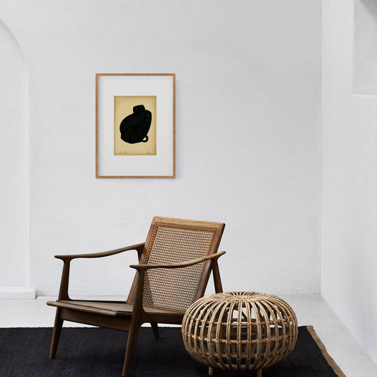 Forms. 04 - Gouache painting on vintage paper Anna Pepe x forn Studio