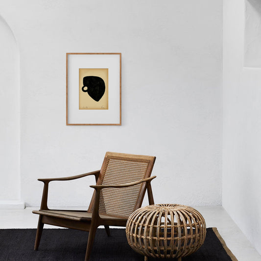 Forms. 05 - Gouache painting on vintage paper Anna Pepe x forn Studio