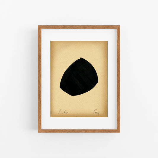 Forms. 10 - Gouache painting on vintage paper Anna Pepe x forn Studio