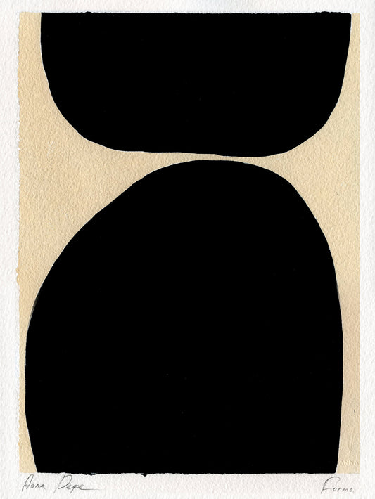 Forms. 12 - Gouache painting on paper Anna Pepe x forn Studio