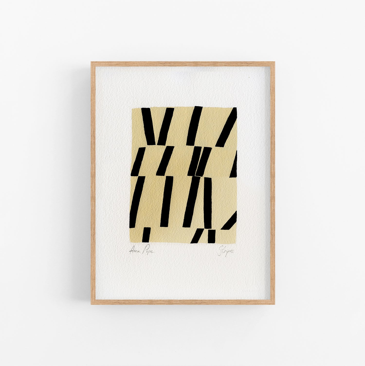 Stripes. 03 - Gouache painting on paper Anna Pepe x forn Studio