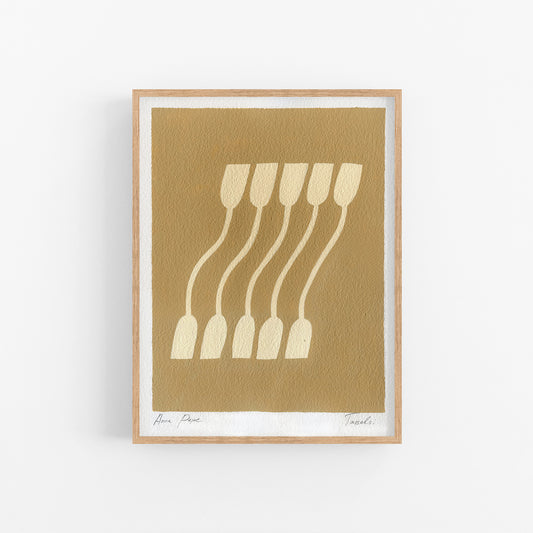 Tassels. 01 - Gouache painting on paper Anna Pepe x forn Studio