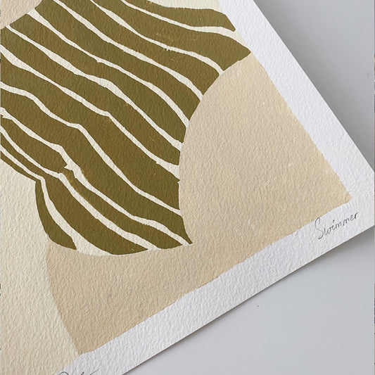 anna pepe, forn studio, gouache painting, abstract wall art